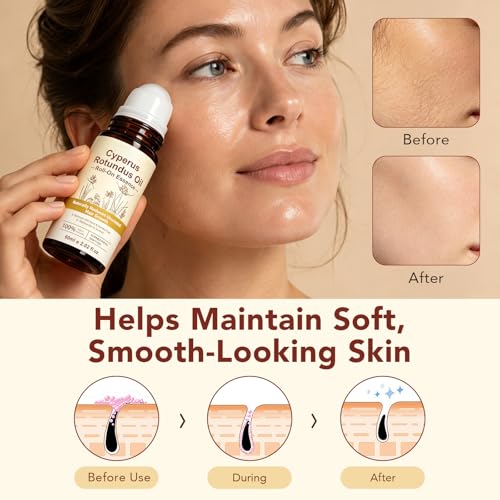 Cyperus Rotundus Oil Roll-On Serum for Hair Removal & Skin Care