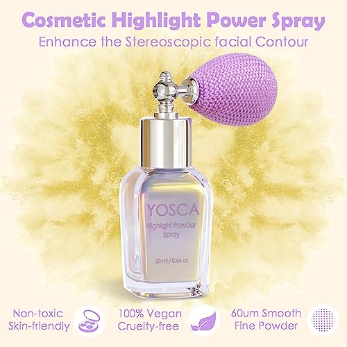 Yosca Glitter Spray Highlighter - 20ML Body & Hair Shimmer
