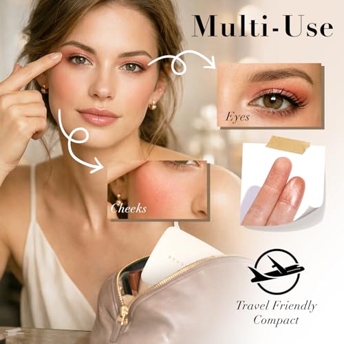 2-in-1 Contour & Highlighter Palette with Mirror - Matte & Shimmer