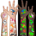 Glow in the Dark Temporary Tattoos for Kids, 310 Pieces