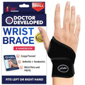 Dr. Arthritis Small Wrist Brace for Carpal Tunnel, Tendonitis & Arthritis Support