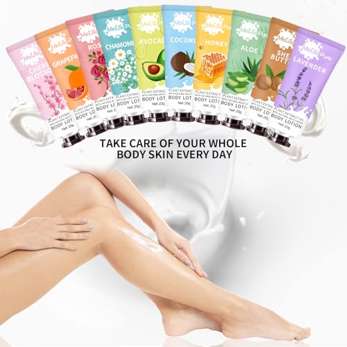 20 Pack Lotion for Women, Body Lotion for Dry Skin,Easter Basket Stuffers Girls,Gifts for Women,Teacher Gifts,Travel Size Lotion, Natural Fragrance Body Moisturizer With Shea Butter,Baby Shower Favors