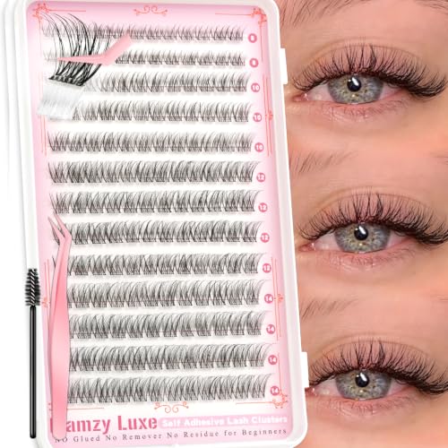 Self Adhesive Lash Clusters 8-14MM Natural Wispy Eyelashes