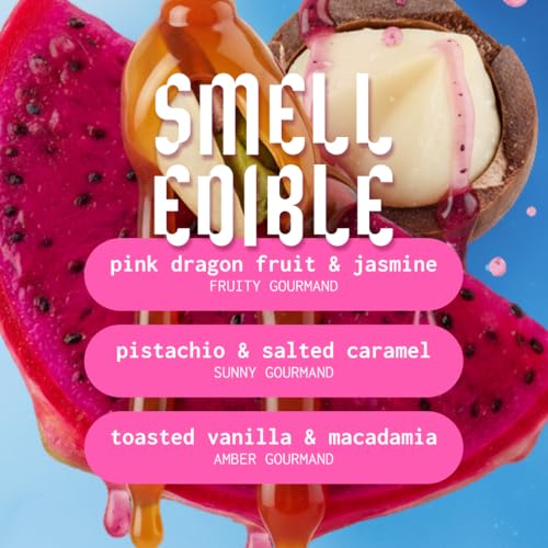 Cake Beauty Hair and Body Mist Bundle, The Finishing Touch- Gourmand Fragrances ? Pistachio, Salted Caramel, Vanilla & Pink Dragon Fruit Scents- Infused with Vitamin E and Argan Oil 3 Pack
