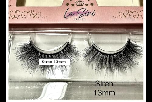 La Sini 13mm Natural Mink Lashes - Reusable False Eyelashes