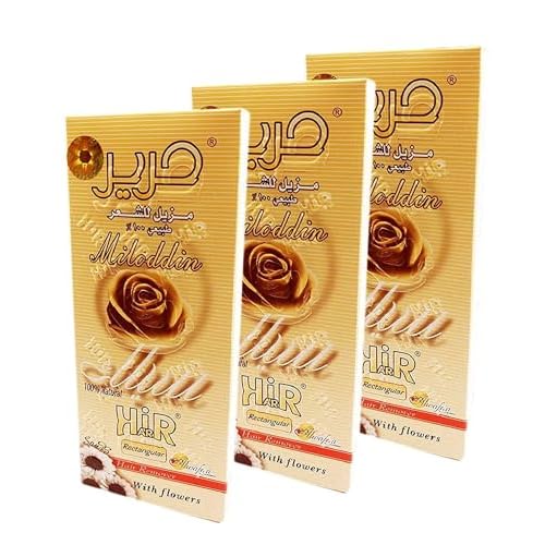 3 Pack Harir Sweet Packets Hair Removal Wax Waxing Sugar Sugaring Paste Natural Easy to Prepare All Body Bikini Brazilian Underarms Face (Each Pack 90gm / 3.17oz - Total : 3 Pack = 9.52oz / 270gm)