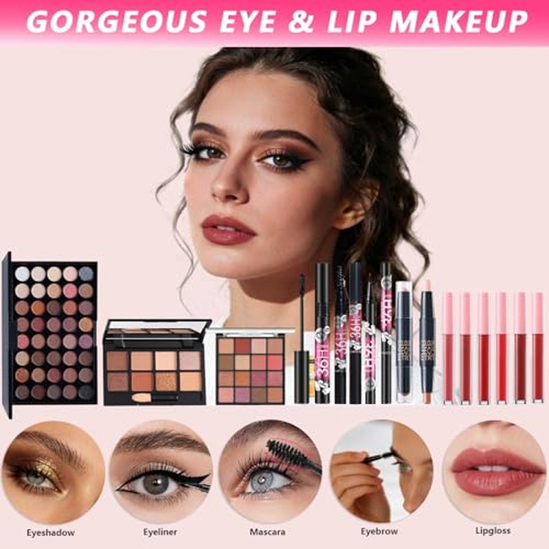 All-in-One Makeup Kit for Women & Teens - Complete Cosmetic Set
