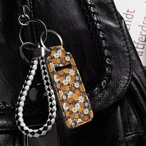 Lipstick Clip-On Neoprene Keychain Pouch Holder