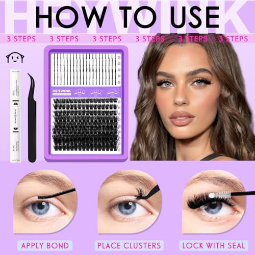 Lash Clusters Kit 100D Fluff & Spiky Anime Extensions 13-21MM