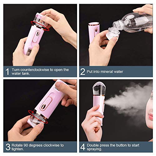FANTEXY Nano Facial Mister with Skin Analyzer & USB Rechargeable