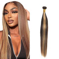 28-Inch P4/27 Honey Blonde Straight Human Hair Bundle - Freiuoke