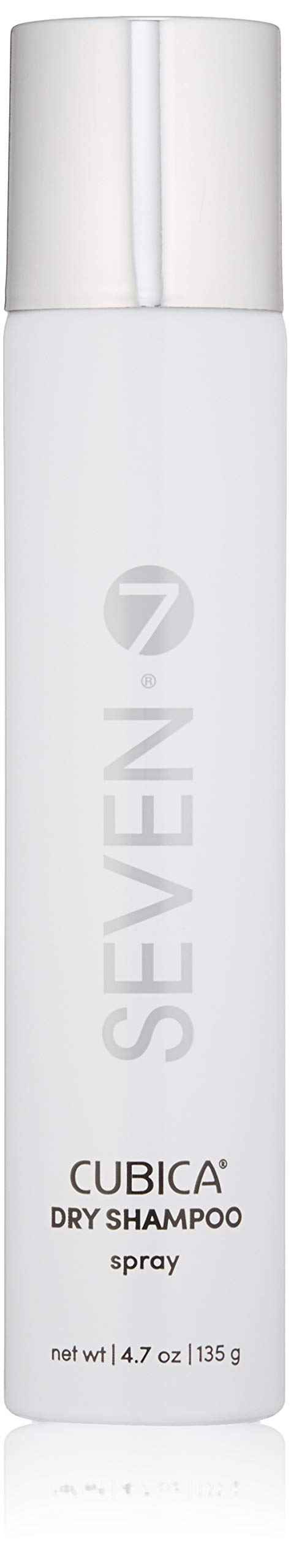 SEVEN Cubica Dry Shampoo for Women & Men, Post Workout Oily Hair, No White Residue, Cruelty Free, Non Toxic Volumizing Spray, Chamomile, Rosemary, Zeolite, Made in USA, 4.7 oz