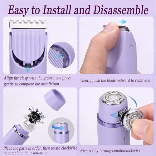 2-in-1 Bikini Trimmer & Body Shaver for Women - Waterproof, Cordless