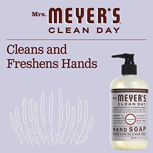 MRS. MEYER'S CLEAN DAY Basil and Lavender Hand Soap Bundle, 2 x 12.5 fl. oz