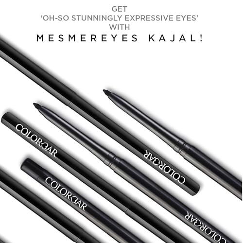 Colorbar Mesmer Eyeliner - Waterproof Black Eyeliner Pencil - Vibrant Make Up with Even Color Pay-Off - Soft and Creamy Texture - 0.01 oz