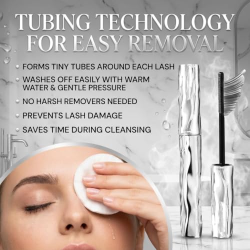 Waterproof Tubing Mascara for Volume & Curl Without Clumping