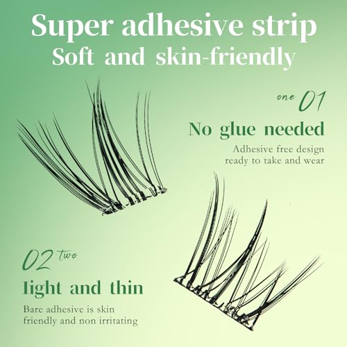 Self-Adhesive Cluster Lashes - 120PCS Fluffy Wispy 8-14MM