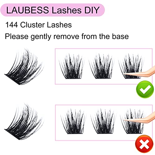 Cluster Lashes 14-18mm 144pcs Mixed Fluffy Eyelash Extensions