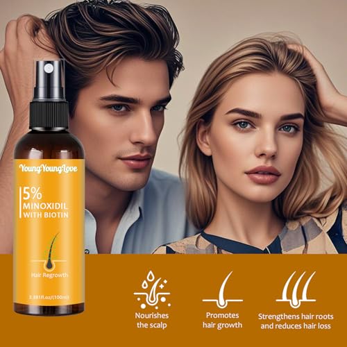 5% Minoxidil Spray with Biotin for Hair Regrowth - 100ml