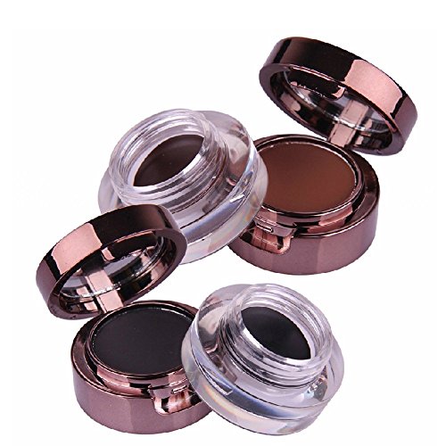 UCANBE 4-in-1 Gel Eyeliner & Eyebrow Powder Kit Brown Black