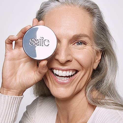 Saie Airset Radiant Loose Setting Powder - Weightless Face Powder to Set, Smooth + Diffuse Face Makeup - Formulated with Hydrating Squalane - Translucent (0.14 oz)