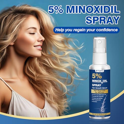 5% Minoxidil Spray for Women Hair Growth - 3 Pack