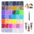 32000Pcs Multicolor Resin Rhinestones Bedazzling Kit for Nail Art Crafts Jewelry