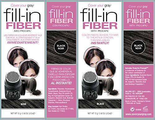 Cover Your Gray Pro Fill-In Fibers Black Hair Thickener
