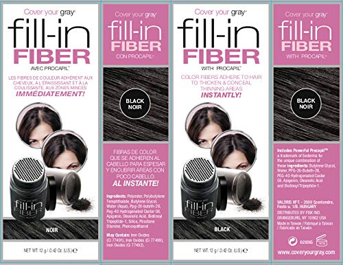 Cover Your Gray Pro Fill-In Fibers with Procapil - Black