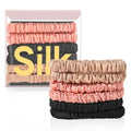 Mulberry Silk Hair Ties 6-Pack | No Crease Scrunchies