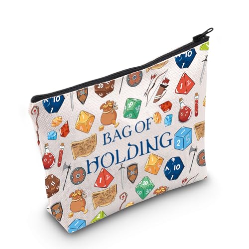 WZMPA Dungeon Dice Survival Kit Dungeon Master Gift Bag Of Holding Cosmetic Zipper Pouch Bag For D20 RPG Merchandise (Bag of Holding F)