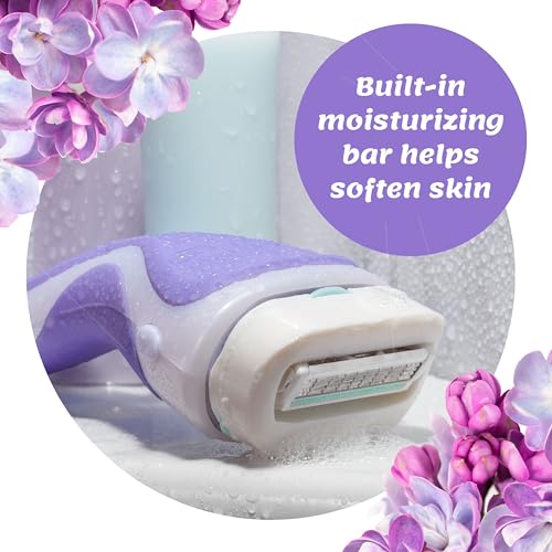 Women's Shaving Razor Kit with Moisturizing Cocoa Butter - 4 Blades, Pivoting Head
