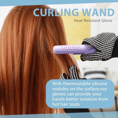 Heat Resistant Gloves with Silicone Grip - 2 Pack