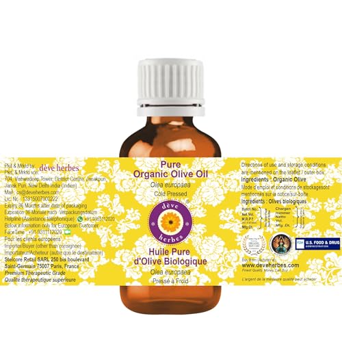 d?ve herbes Organic Moringa Oil (Moringa oleifera) | Cold Pressed | Pure | Natural | For Diluting Essential oils | For Hair, Skin & Massage | Non-Sticky| Lightweight| Unisex | 15ml (0.50 oz)