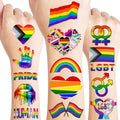 100 PCS Rainbow Pride Temporary Tattoos for Kids