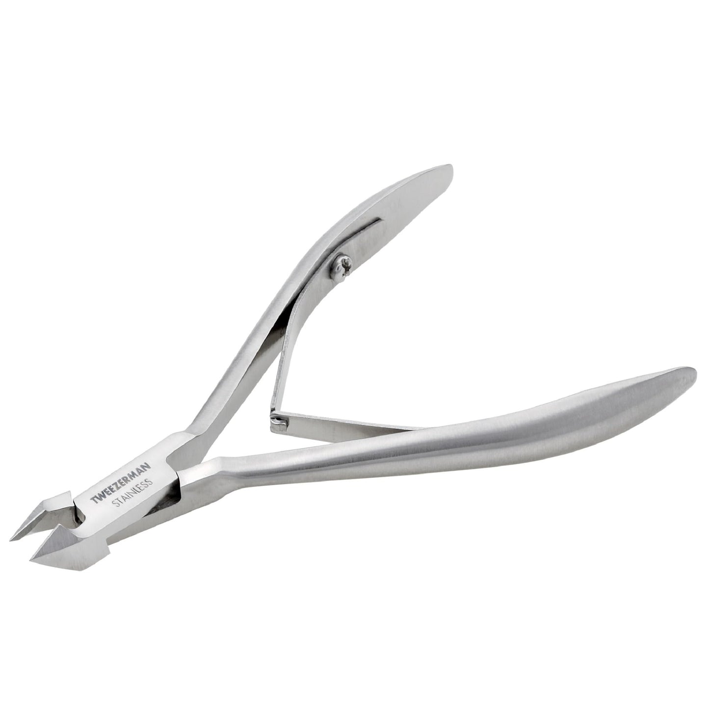 Tweezerman Rockhard Stainless Steel Cuticle Nipper, 1/2 Jaw