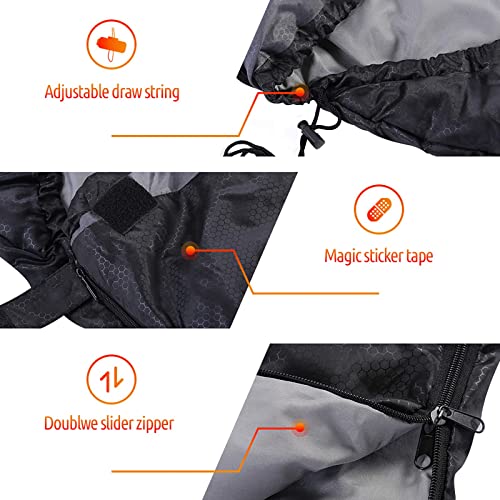 Sleeping Bags for Adults Backpacking Lightweight Waterproof- Cold Weather Sleeping Bag for Girls Boys Mens for Warm Camping Hiking Outdoor Travel Hunting with Compression Bags（Black）