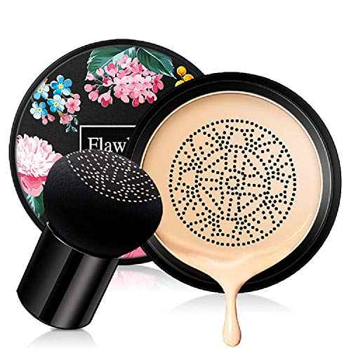 Air Cushion CC Cream Foundation,BB Cream Makeup,Moisturizing Concealer Long Lasting Full Coverage Waterproof Foundation (Natural)
