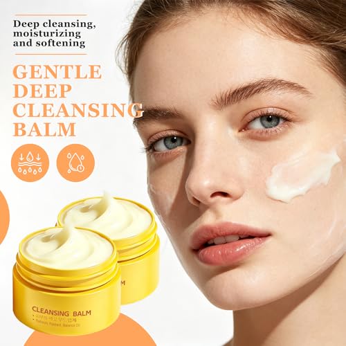 Cleansing Balm Makeup Remover - Waterproof & Oil Control, 2 Pack 200g