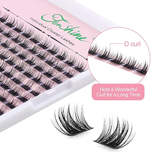 Cluster Lashes Extensions 144Pcs 9mm D Curl DIY