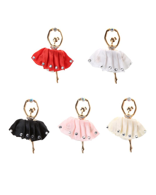 BBTDIN Ballet Girl Hair Clips Pin Glitter Bow Hair Accessories for Little Girls BBG03 (5 Pcs Ballet Girl)