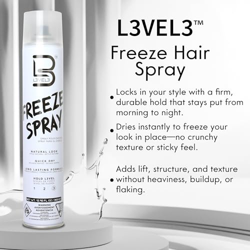 L3 Level 3 Strong Hold Hair Spray – Long Lasting Volume