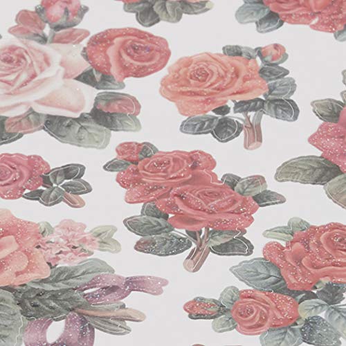 Tattoo King Classic Roses Multicolored Sticker Sheet 6.75x5.75"