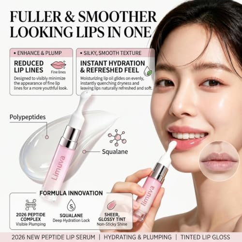 Brightening Lip Serum & Treatment Balm - Hydrating Pink Gloss