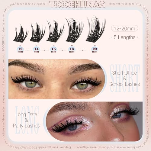 Anime Lash Clusters 12-20mm Wispy Volume Fake Eyelashes Curly DIY Extensions