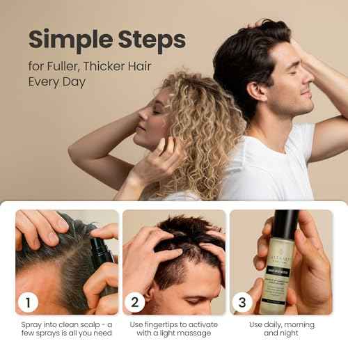Vitasei Hair Booster 2 Fl Oz ? Hair Revitalizing Serum with Capilia Longa, Wild Olive Stem Cells & Arginine ? Peptide-Enriched Hair Tonic for Thicker, Stronger Hair ? Natural Hair Care for Women & Men