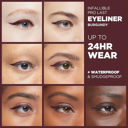 L¡¯Or?al Paris Makeup Bundle, Includes Voluminous Original Deep Burgundy Mascara and Infallible Pro-Last Pencil Burgundy Eyeliner, 1 Eye Makeup Set