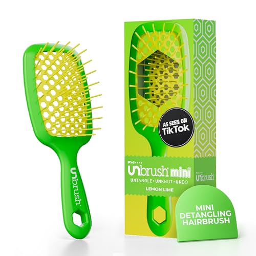 UNbrush Detangling Hair Brush Mini Neon
