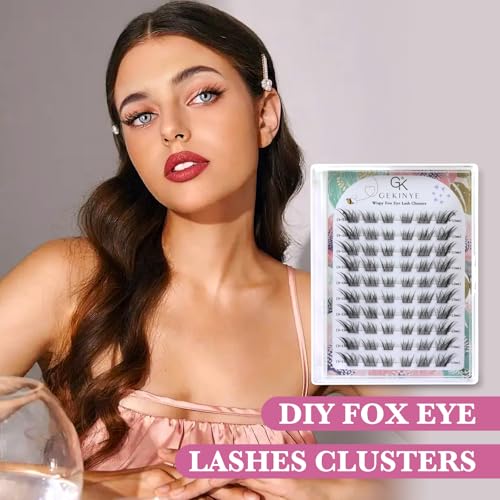 Fox Eye Lash Clusters - 60Pc Wispy Individual Eyelash Extensions