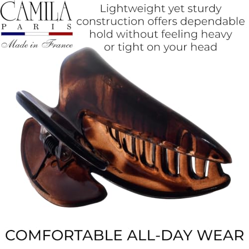 Camila Paris CP2616 French Tortoise Shell Hair Claw Clip 2.75" Medium Strong Hold